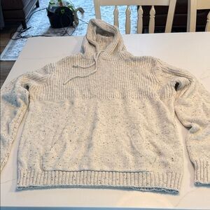 Cozy Cream Knit Hoodie